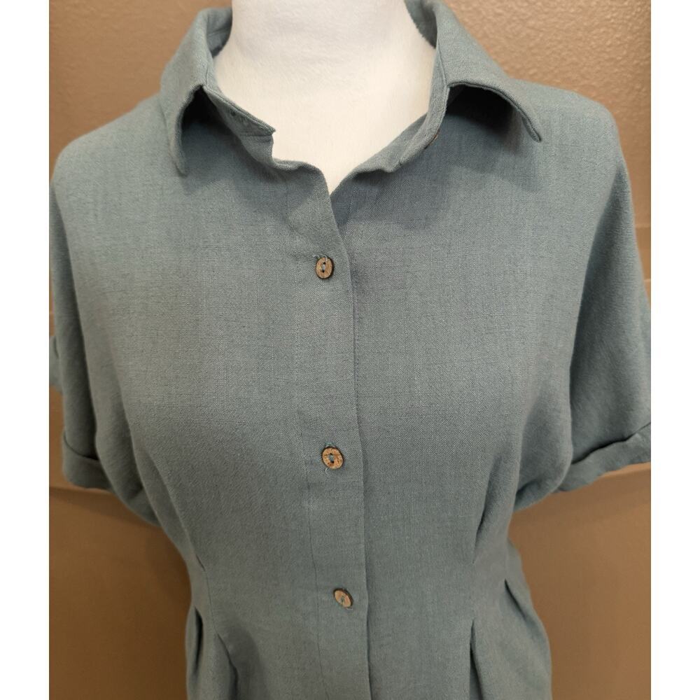 Gilli Mint Green Short Sleeve Dress Size M NWT - Picture 2 of 6